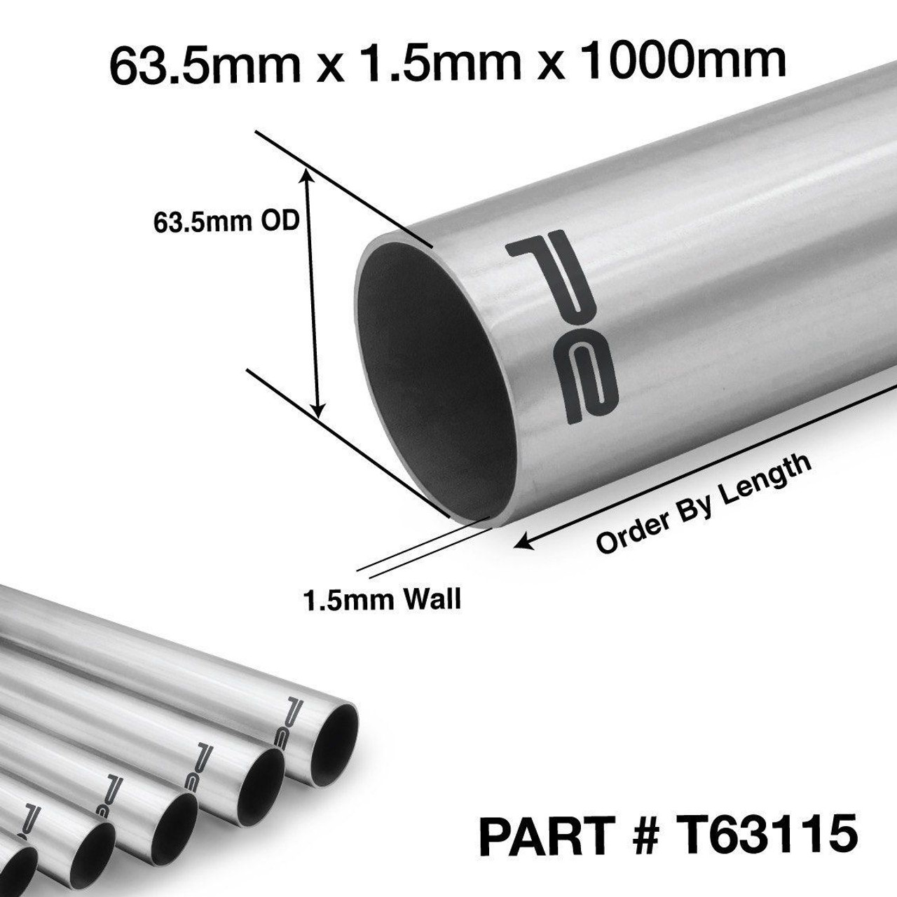 Pneumatic cylinder stainless steel tube