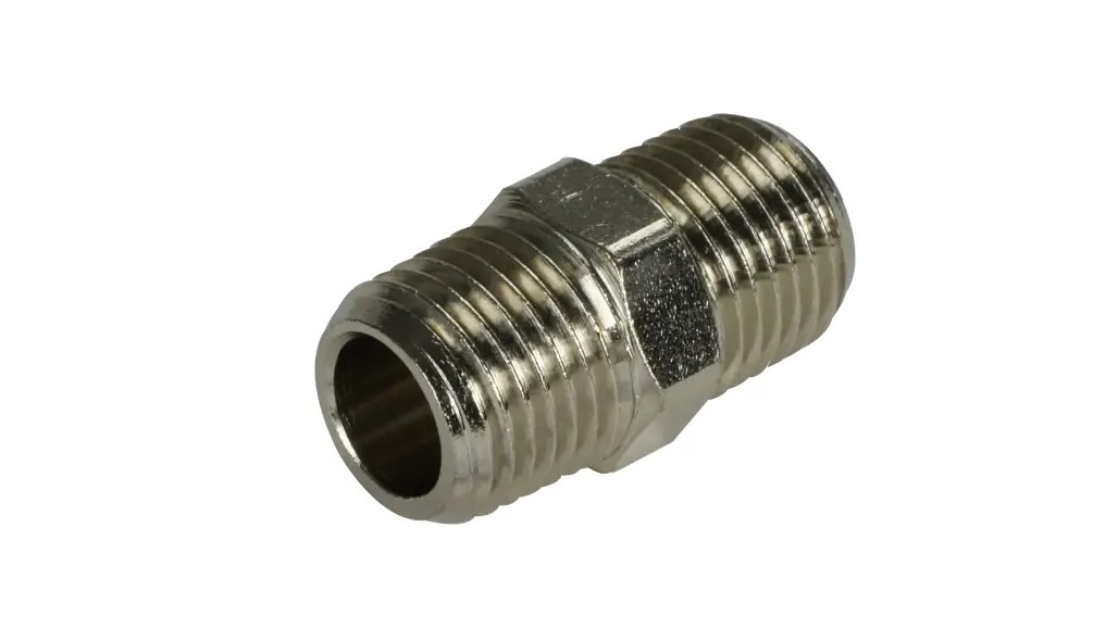 Male connector with external thread