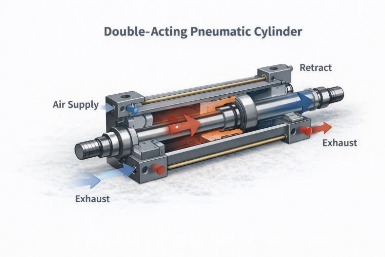 Comprehension: How does a double-acting pneumatic cylinder work?cid=861 Comprehension: How does a double-acting pneumatic cylinder work?cid=861