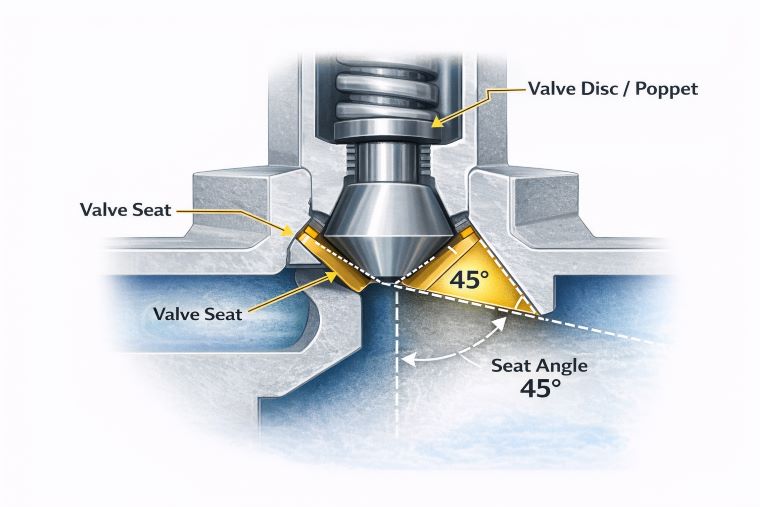 How to check valve seat angle？