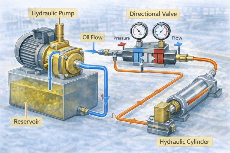 Main components and advantages of hydraulic systems