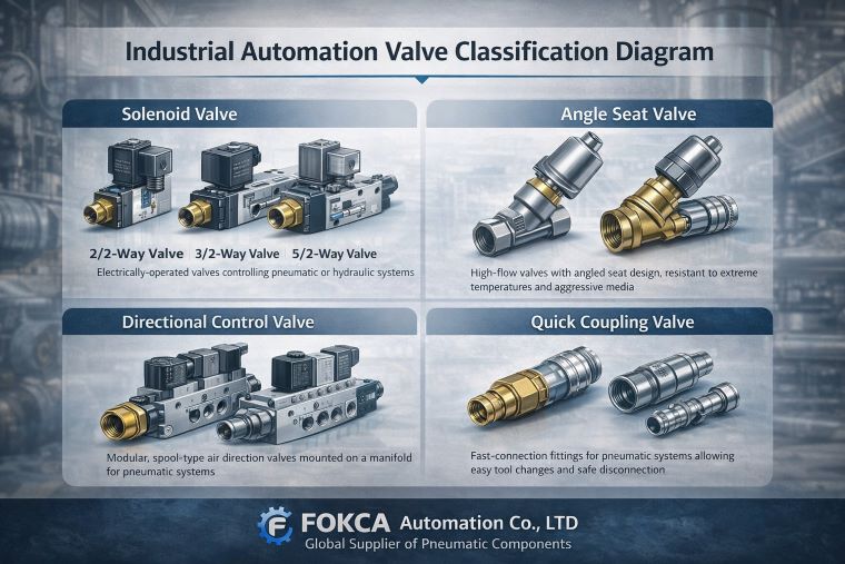Application of different types of valves in industrial automation