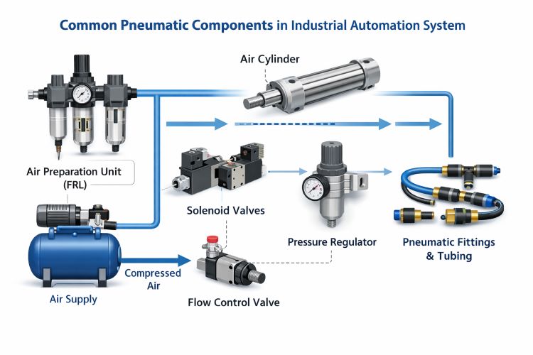 A Beginner's Guide to understand the difference about pneumatic components and automatic device