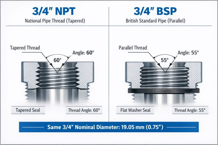 Why are 3/4 hose and connectors considered an international fitting standard?cid=861