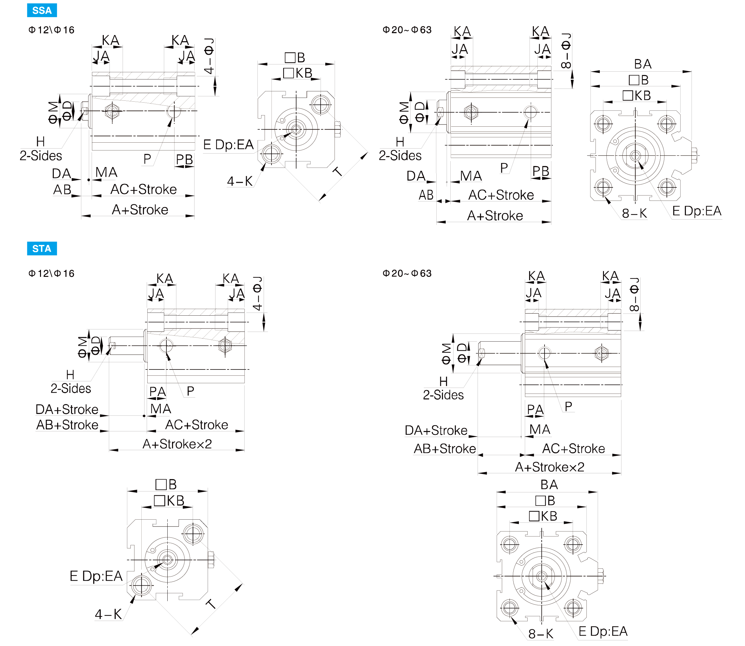 SDA Series Compact Cylinder