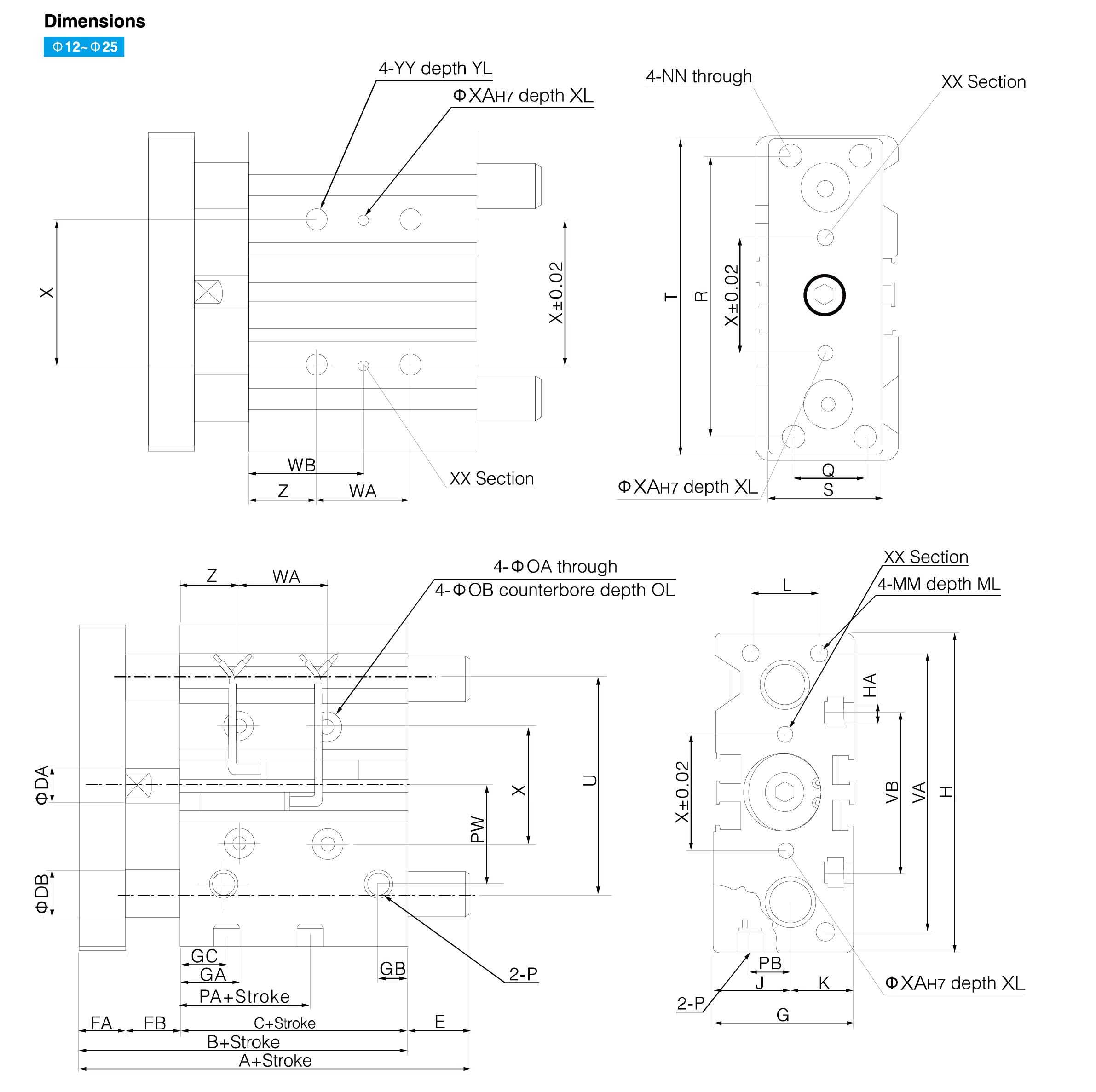 MGP Series Compact Guide Cylinder