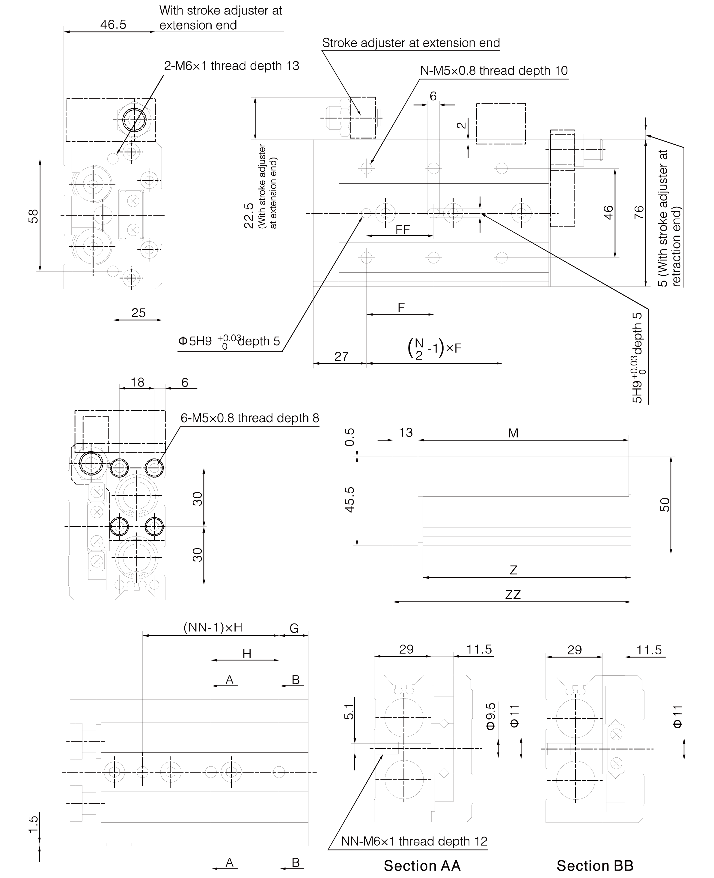 MXS Series Air Slide Table