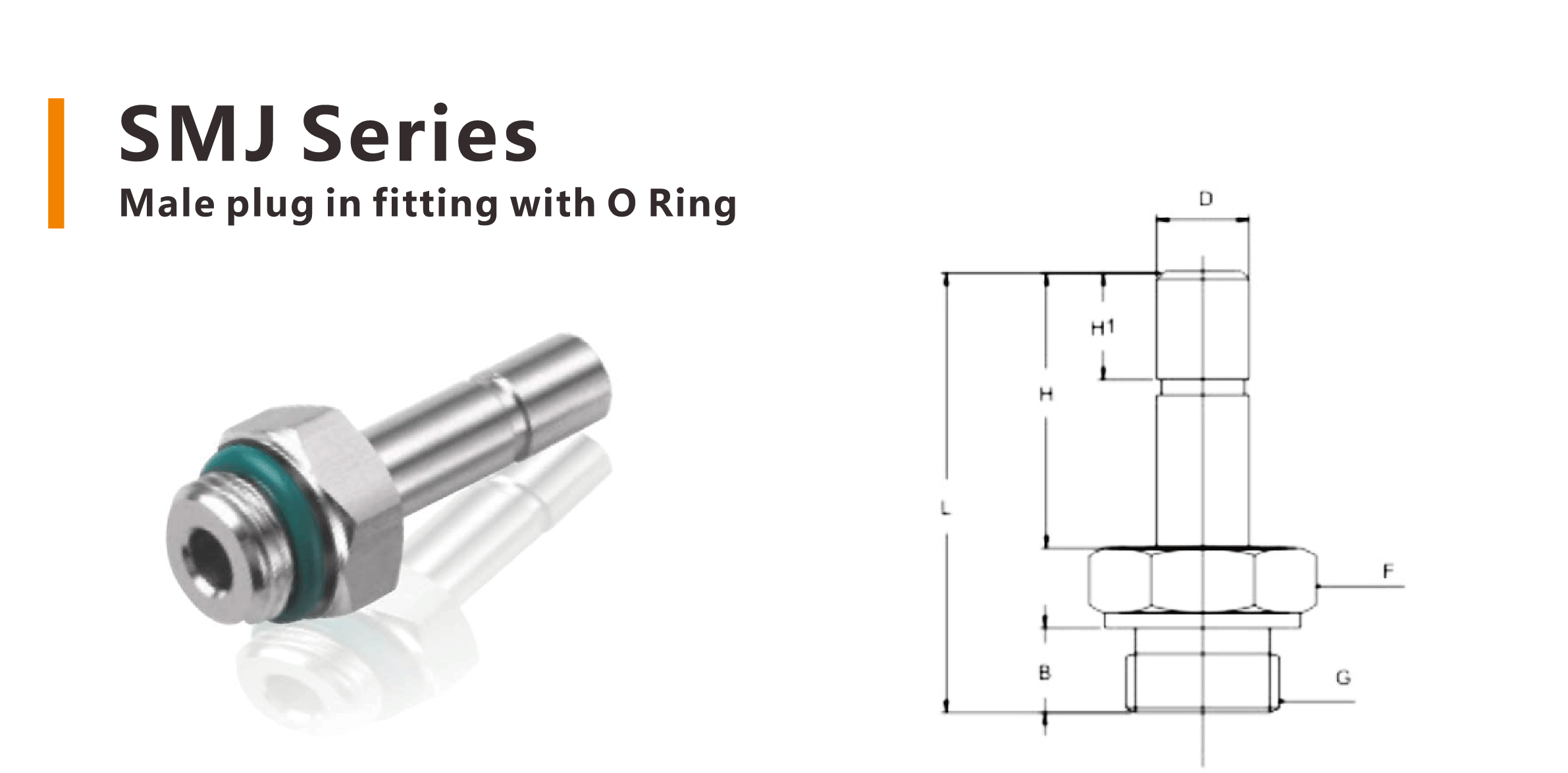 Stainless Steel Push-in Fittings SMJ SMF Stainless Steel Push-in Fittings SMJ SMF