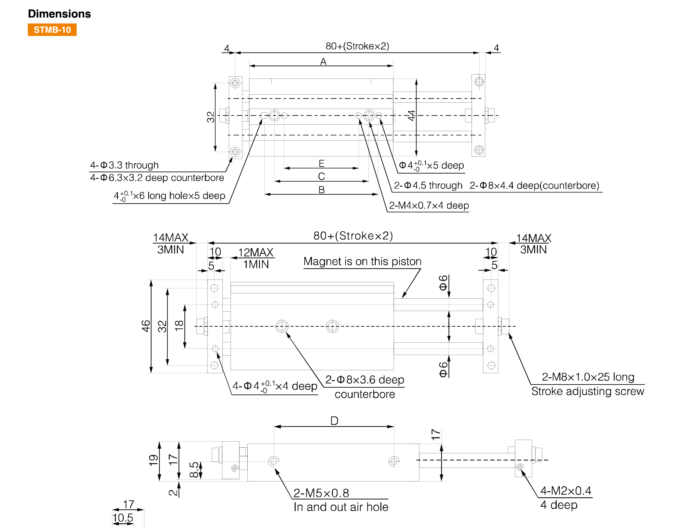 STM Series Pneumatic Slide Table