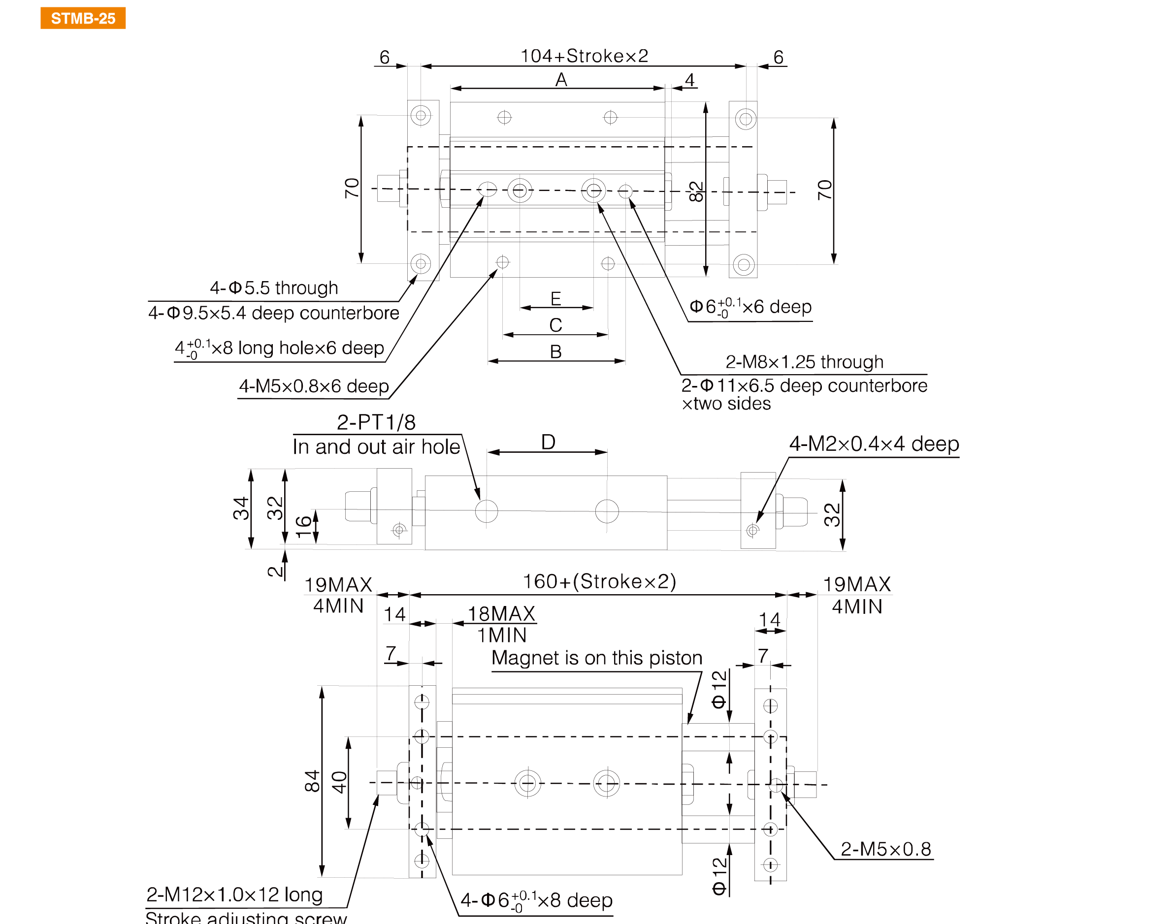 STM Series Pneumatic Slide Table