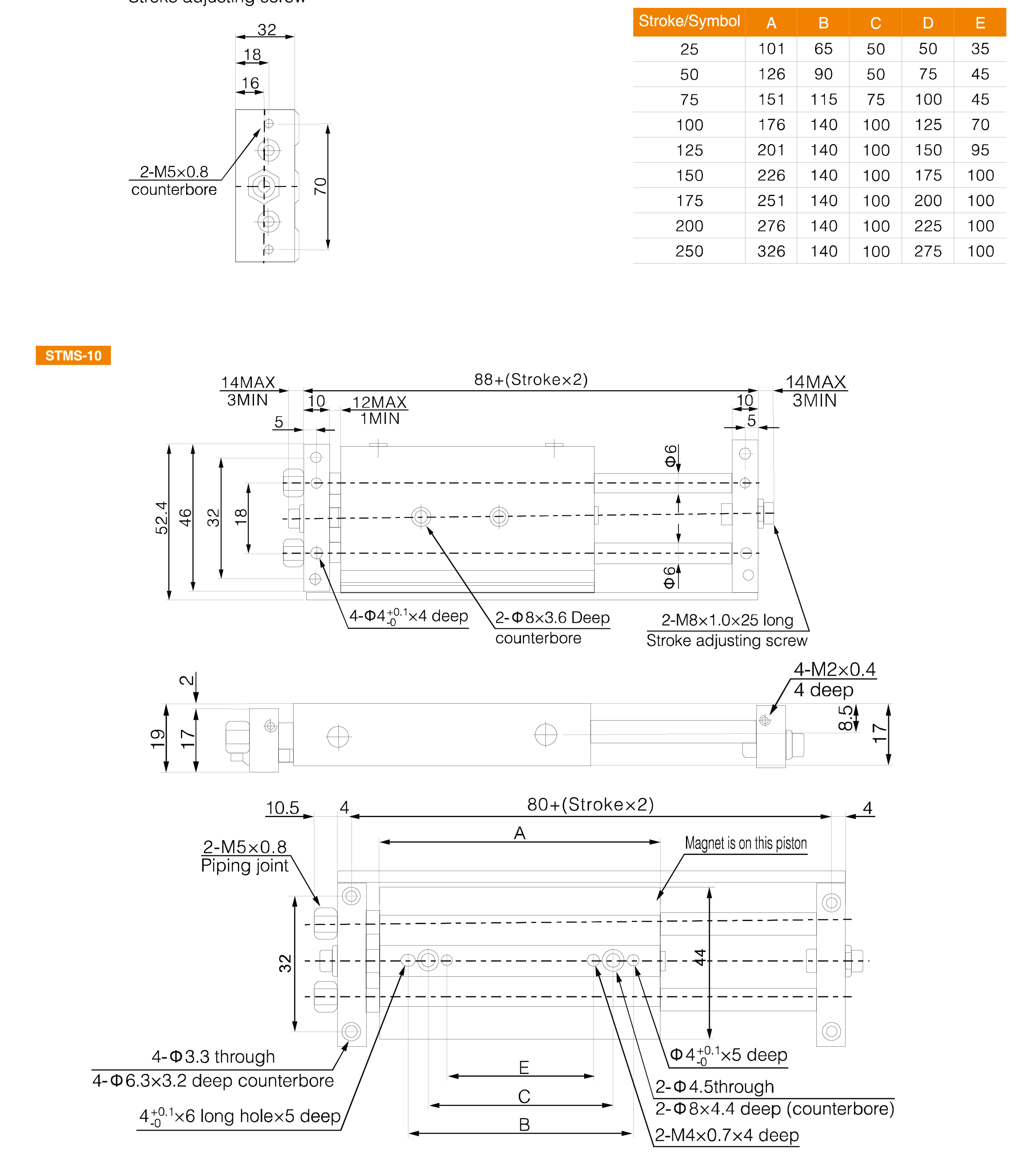 STM Series Pneumatic Slide Table