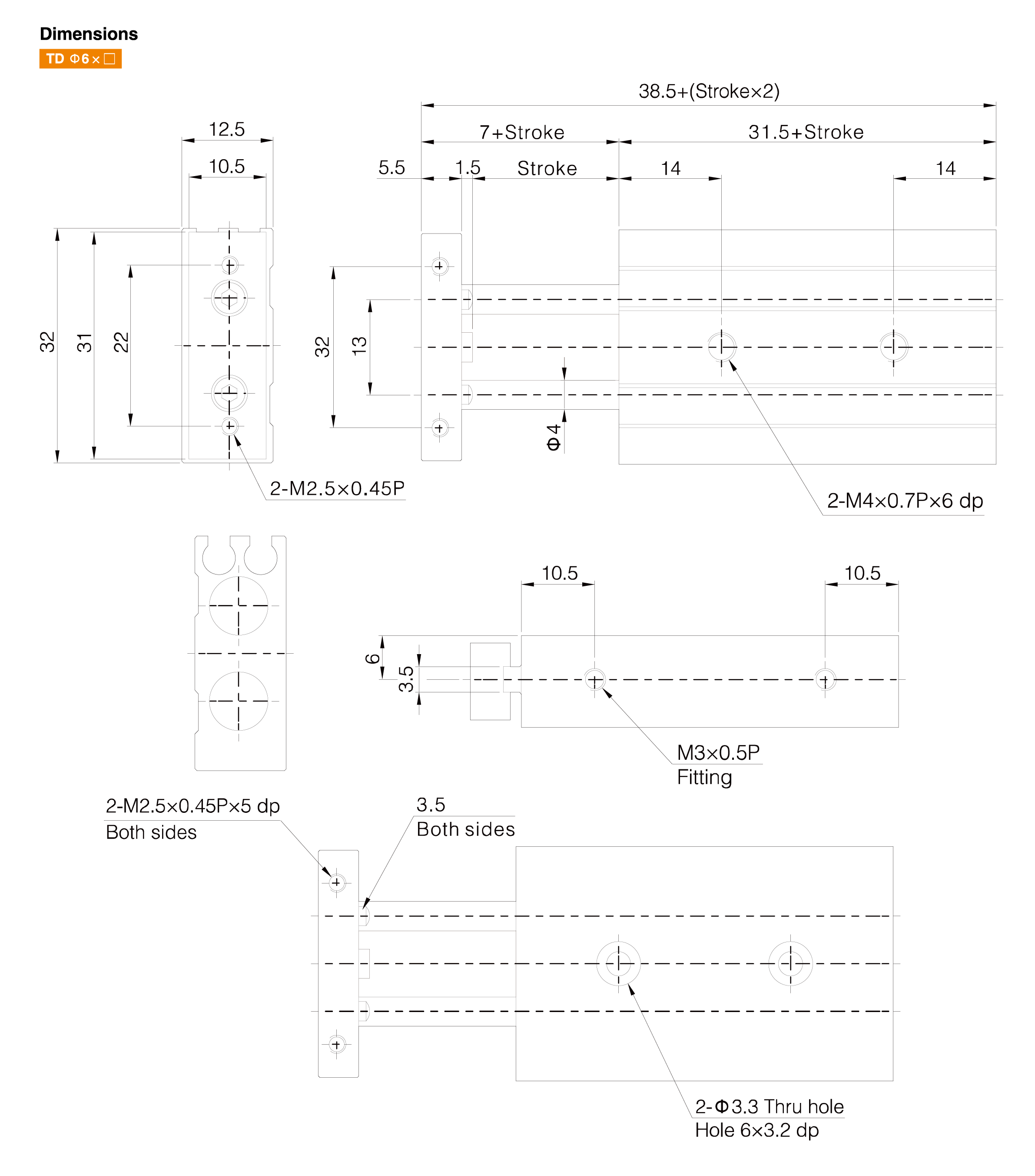 TD Series Dual Rod Cylinder TD Series Dual Rod Cylinder