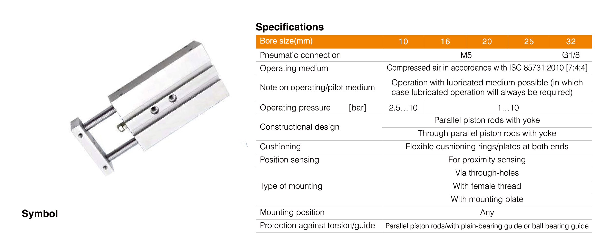 PZ/PZJ Series Dual Rod Cylinder PZ/PZJ Series Dual Rod Cylinder