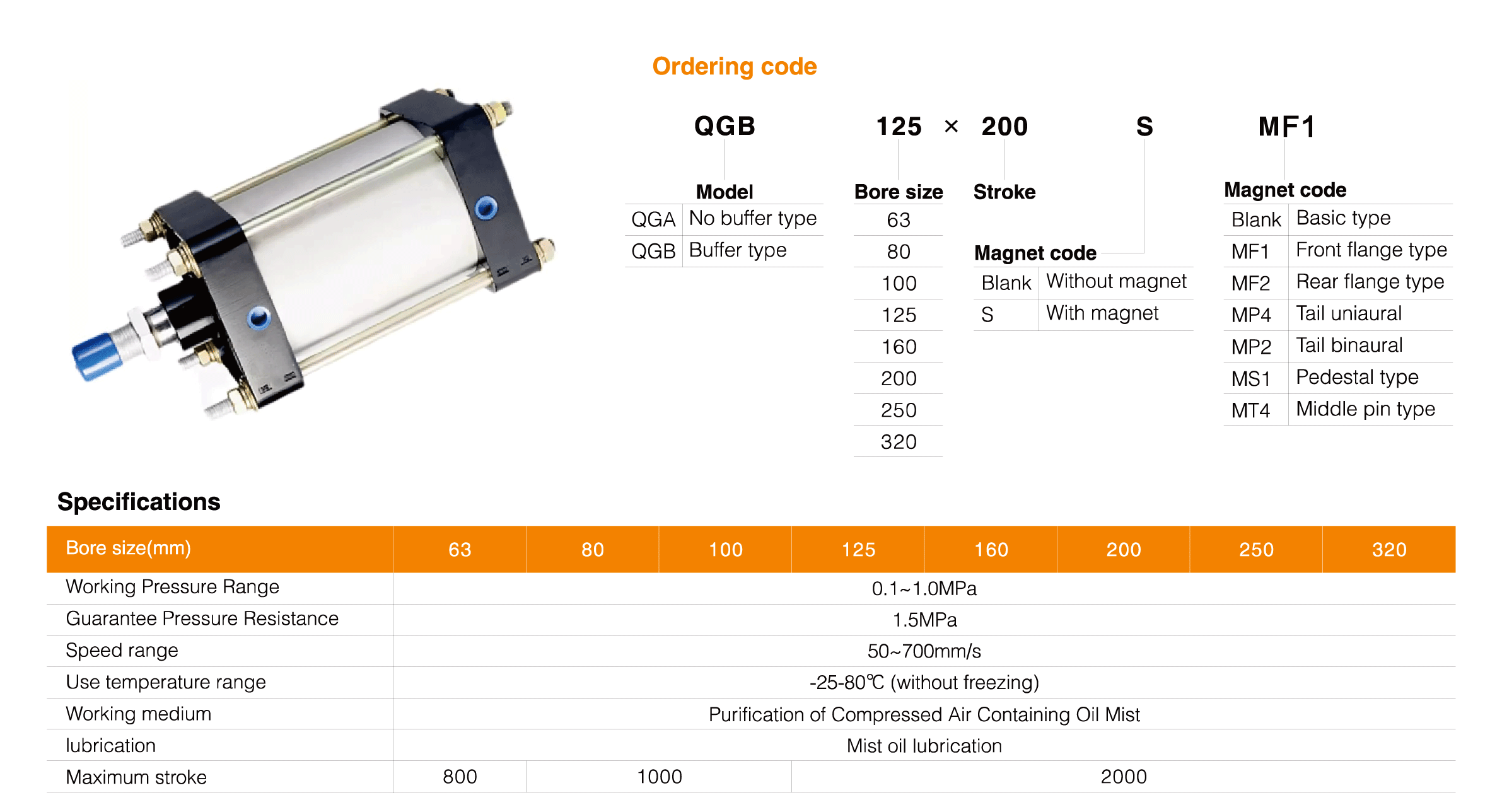 QGB Series Standard Cylinder