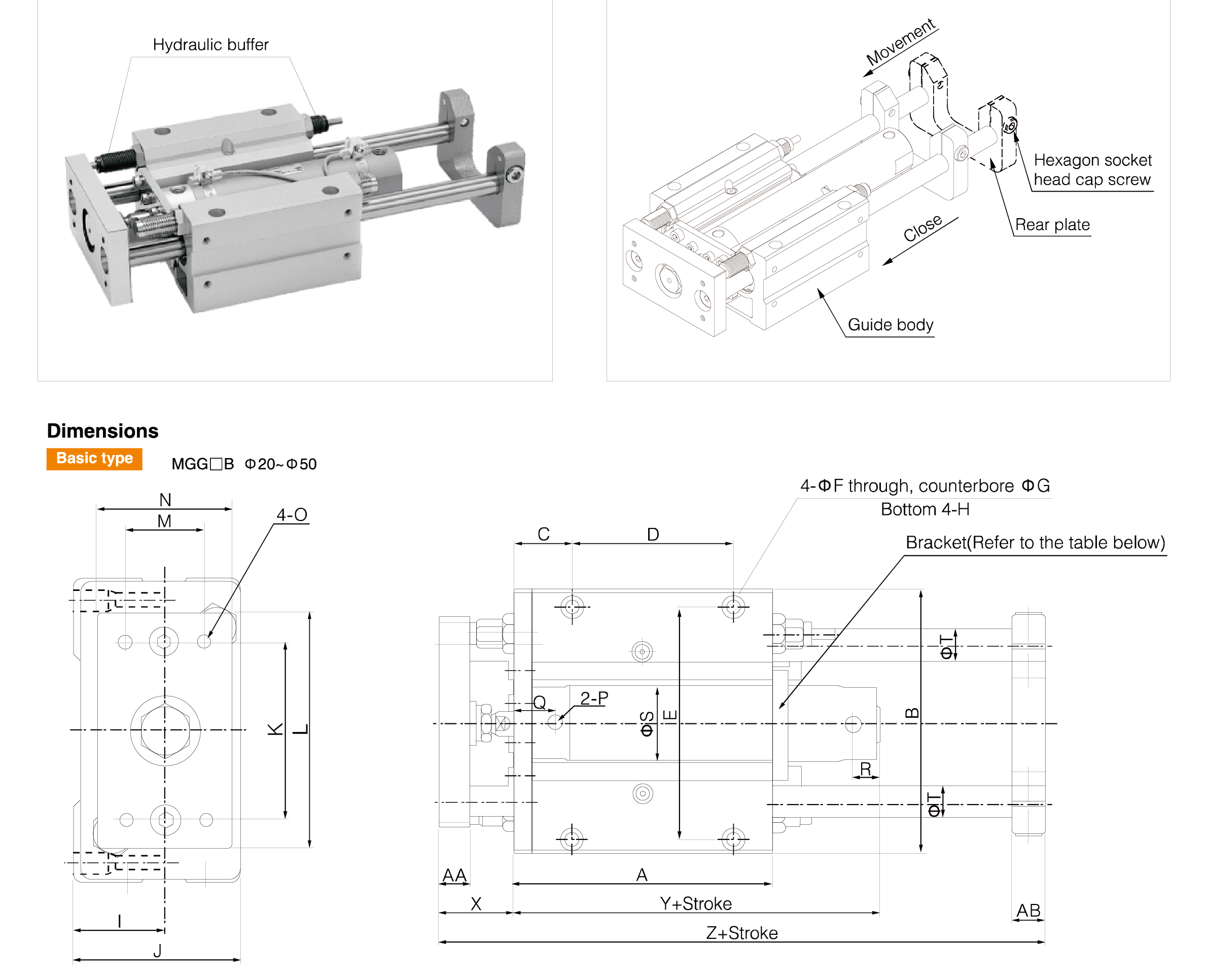 MGG Series Guide Cylinder MGG Series Guide Cylinder