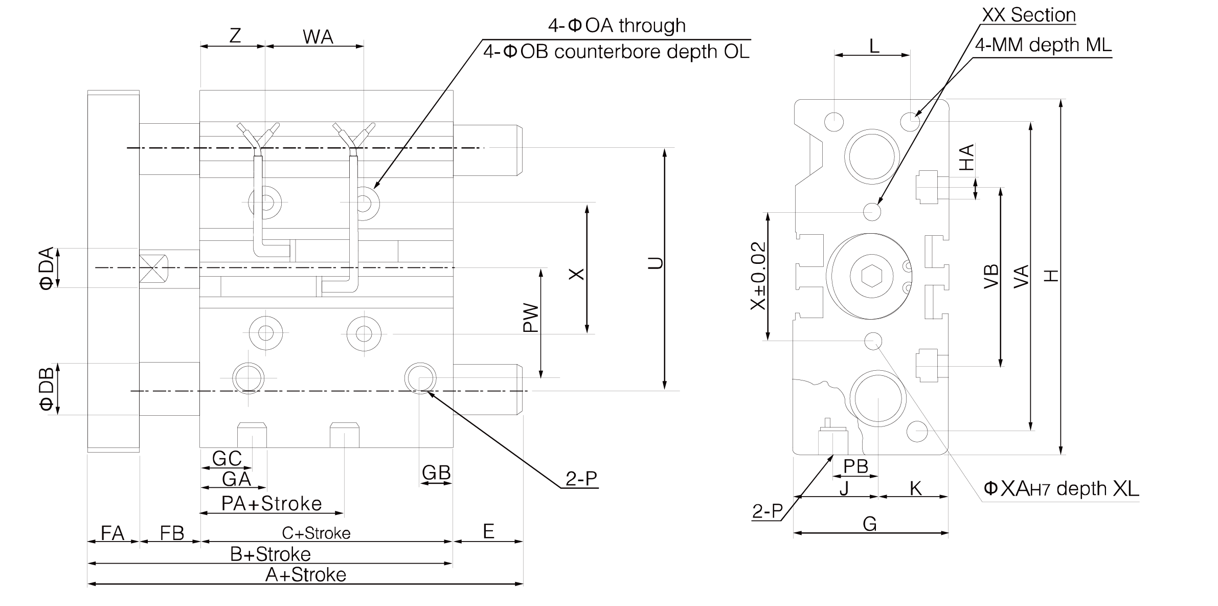 MGP Series Compact Guide Cylinder MGP Series Compact Guide Cylinder