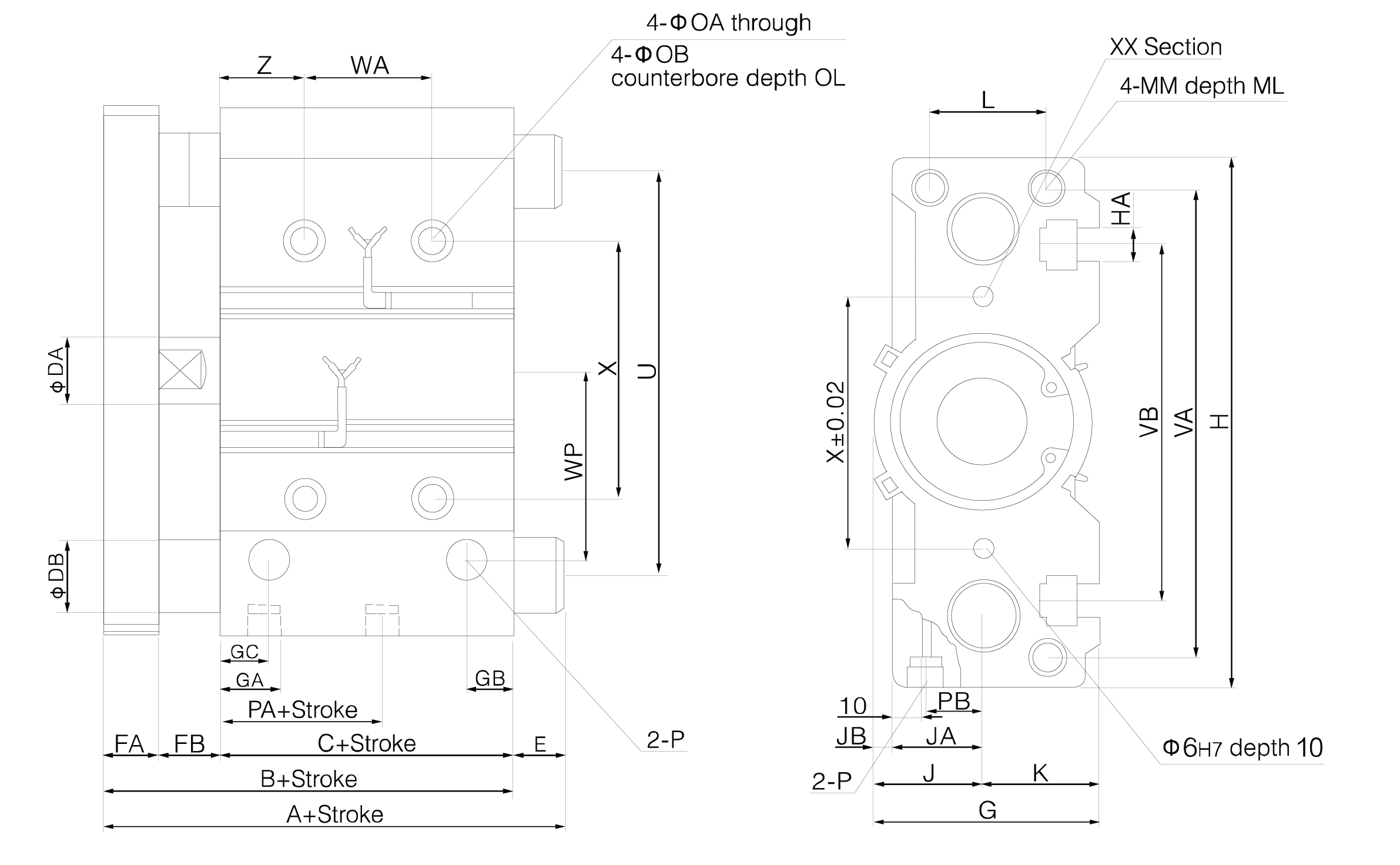 MGP Series Compact Guide Cylinder MGP Series Compact Guide Cylinder