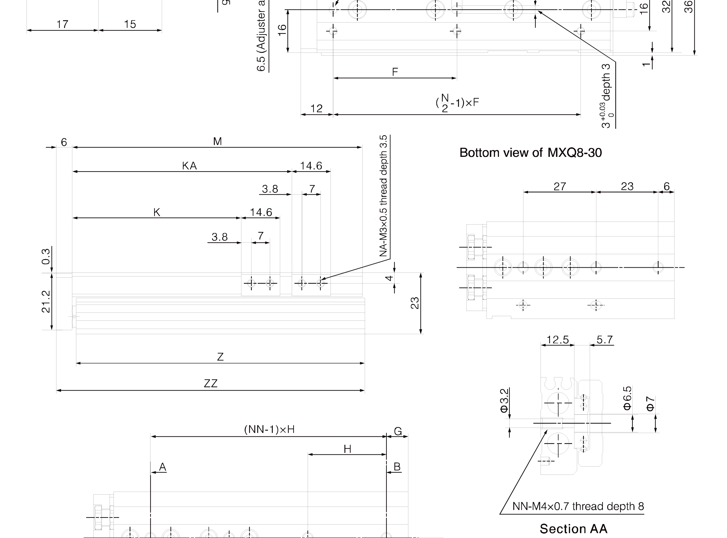 MXQ Series Air Slide Table