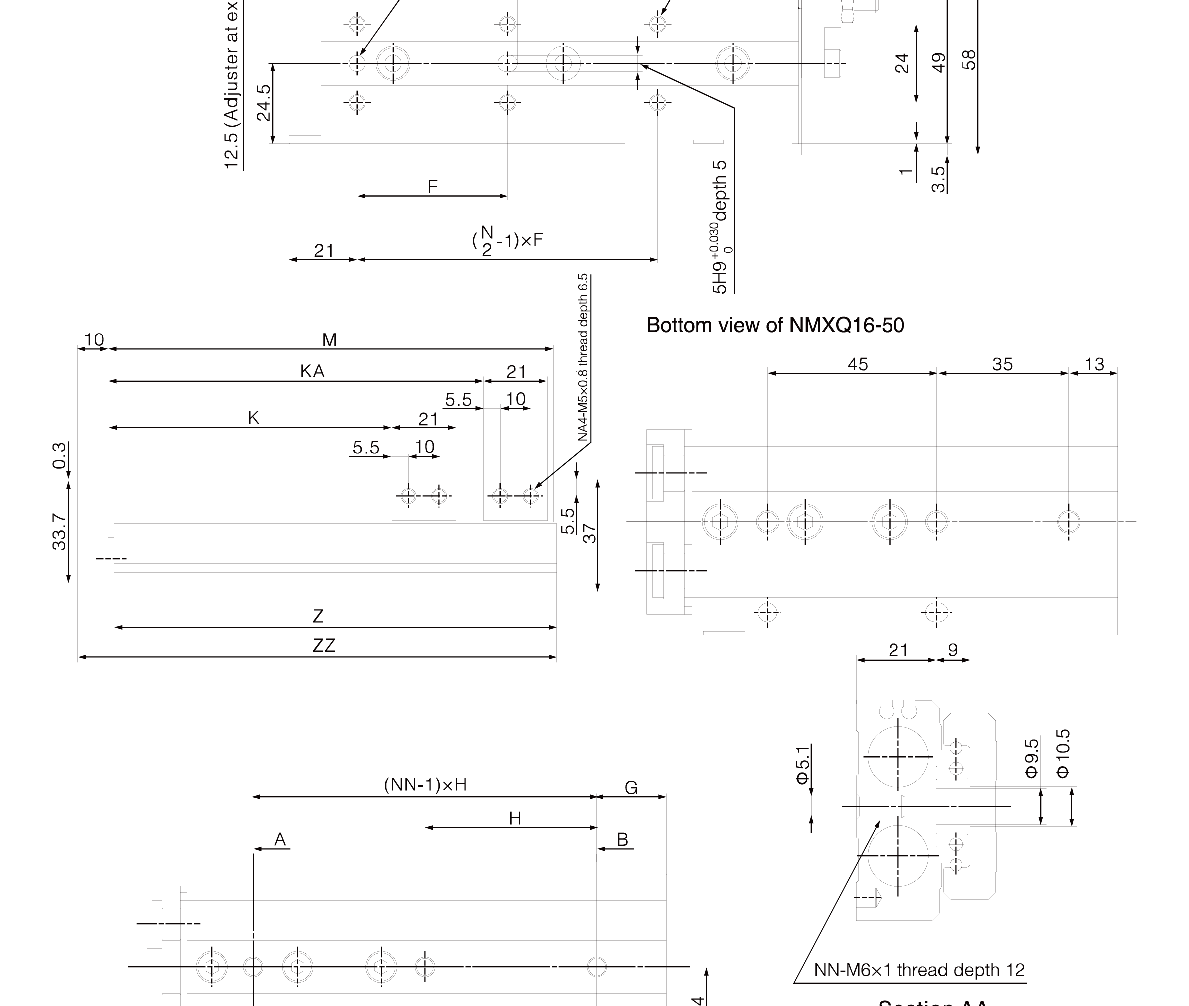 MXQ Series Air Slide Table