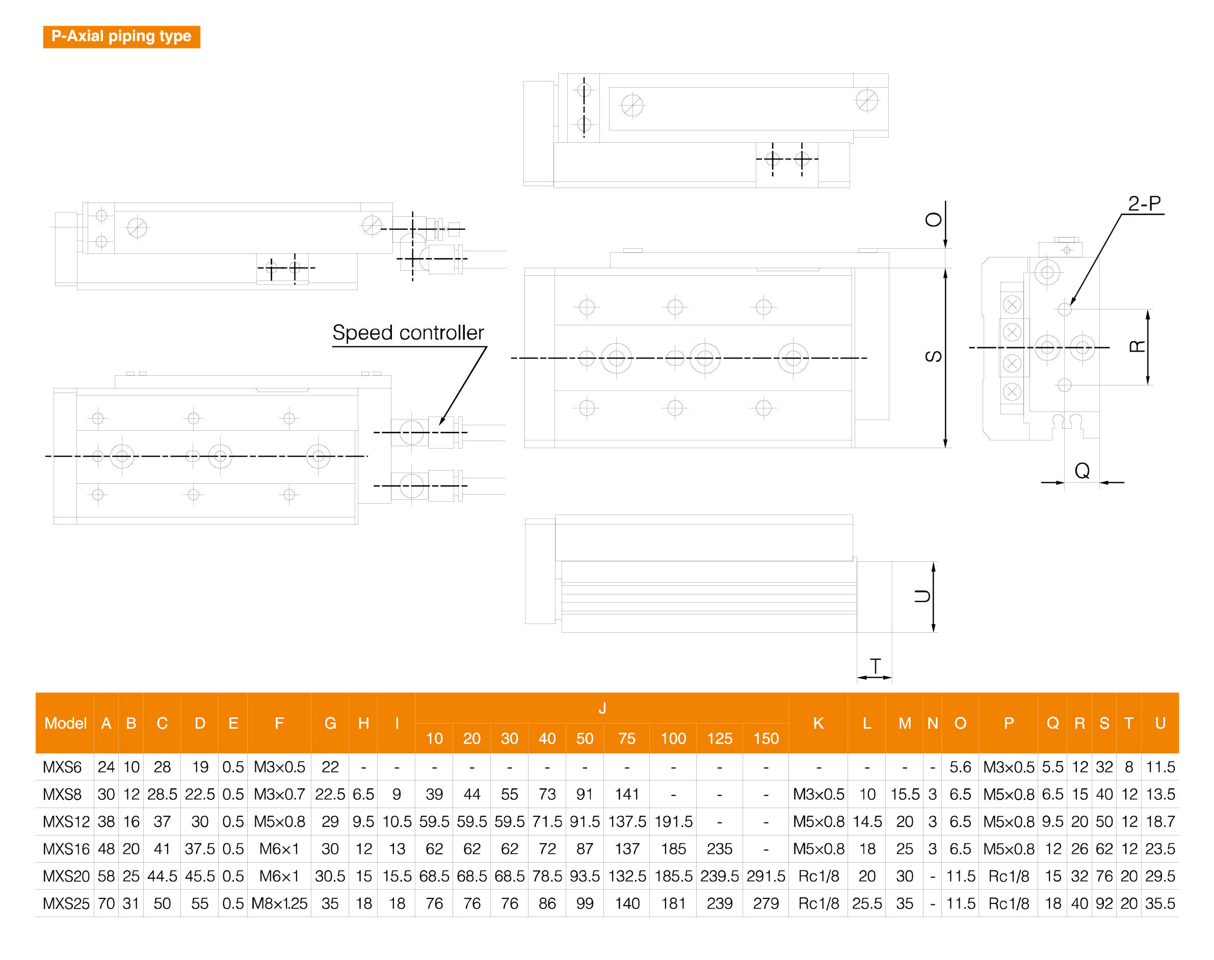 MXS Series Air Slide Table