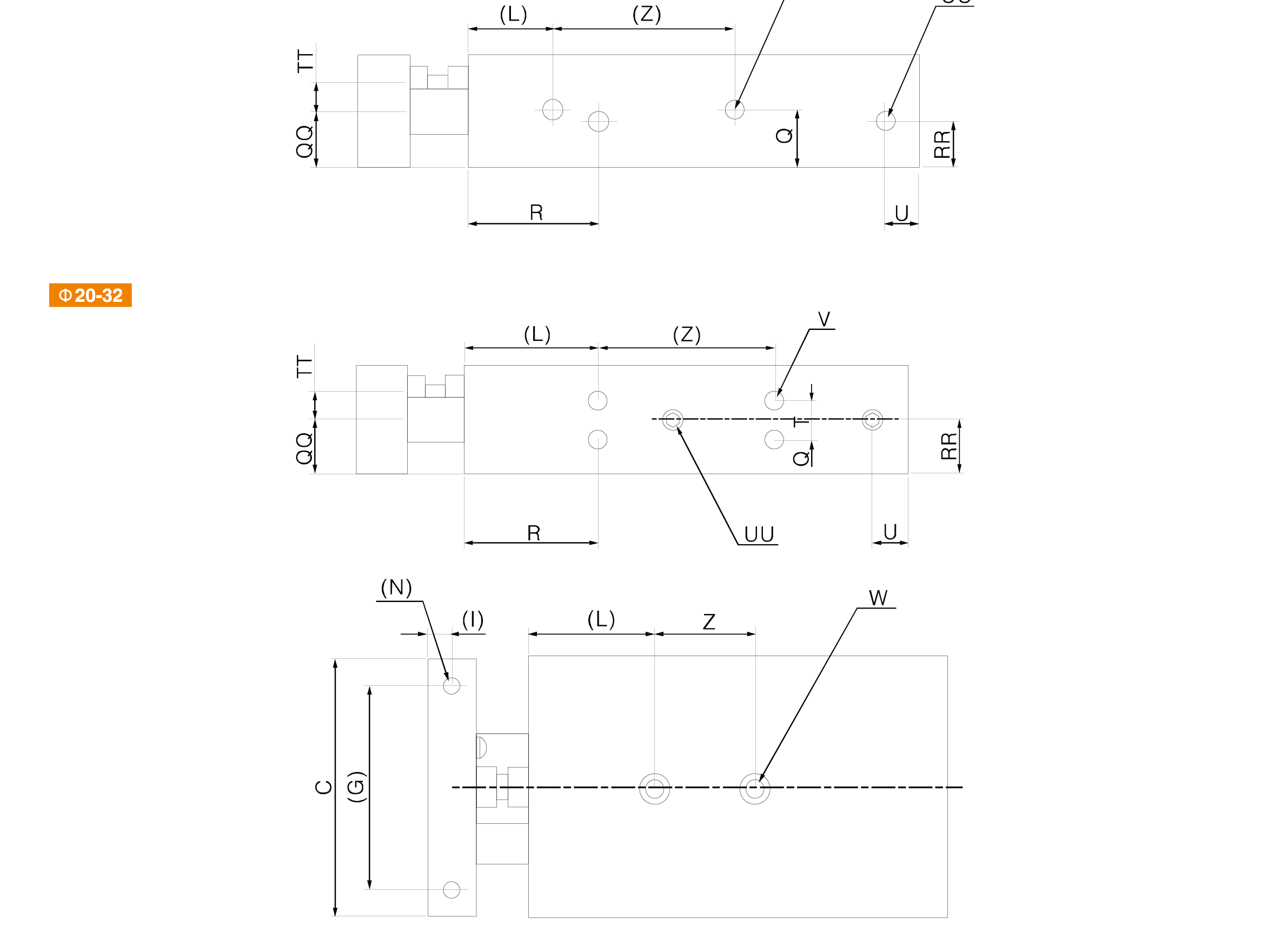 CXSM Series Dual Rod Cylinder(Basic Type) CXSM Series Dual Rod Cylinder(Basic Type)