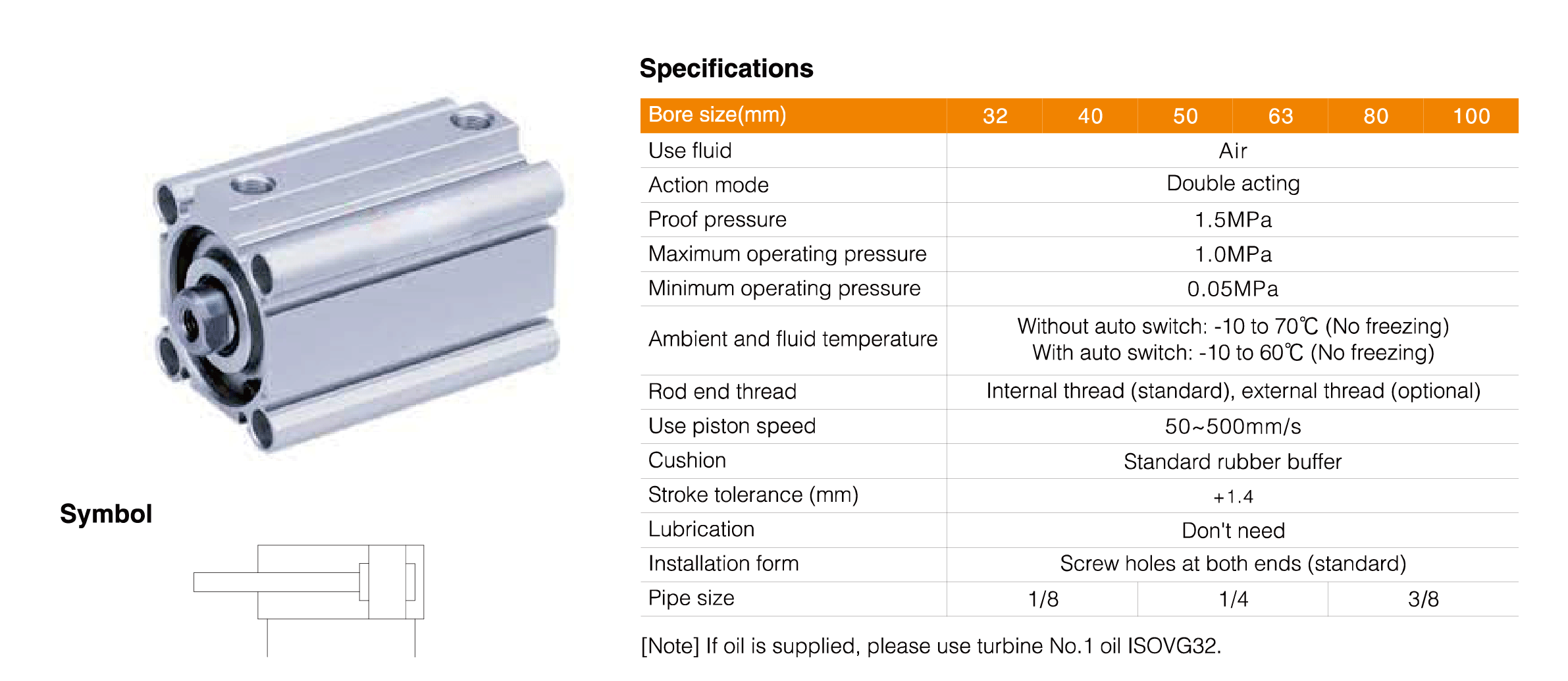 CQ2 Series Compact Cylinder(Long Stroke) CQ2 Series Compact Cylinder(Long Stroke)