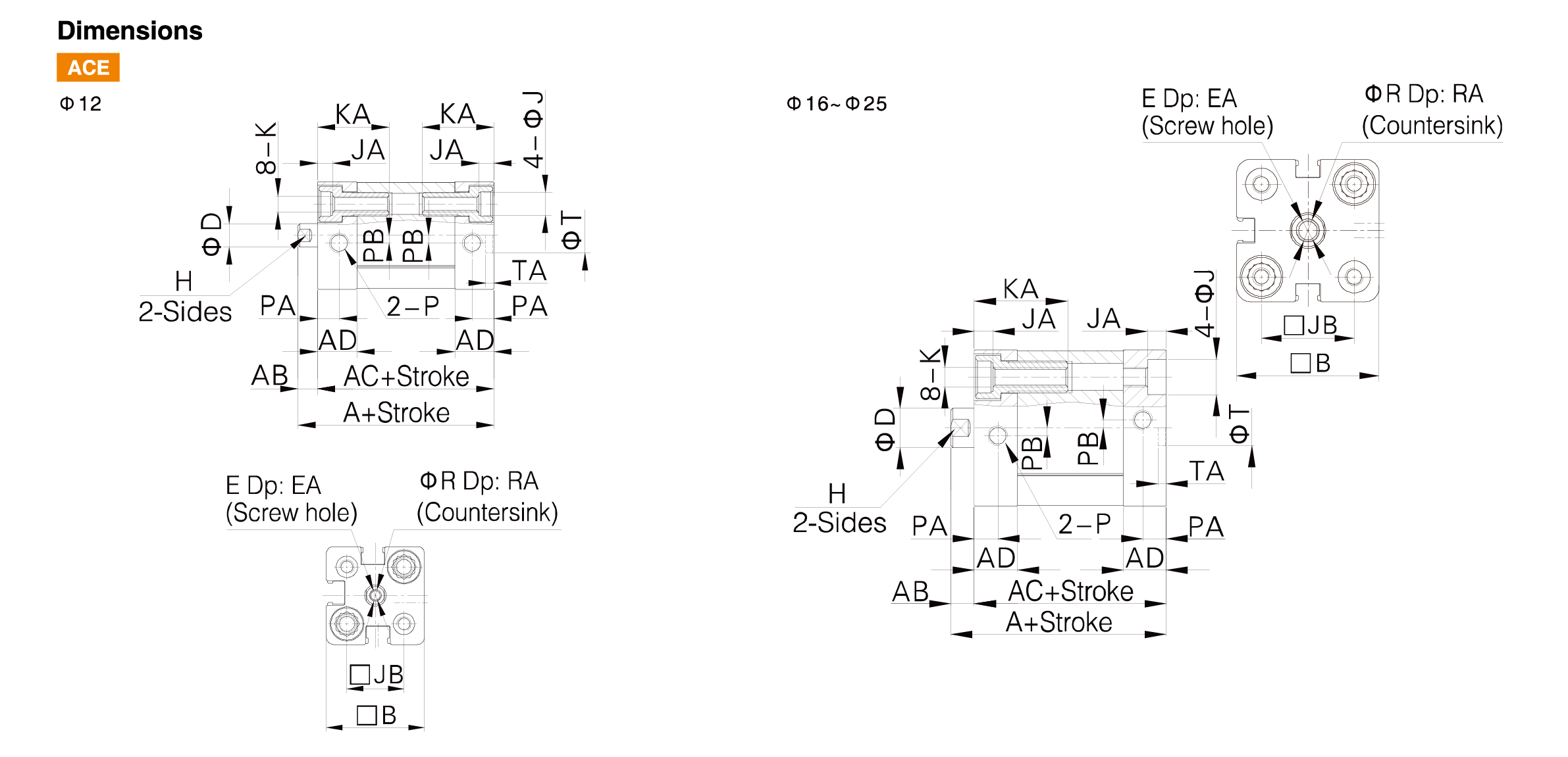 ACE(AND) Series Compact Cylinder ACE(AND) Series Compact Cylinder