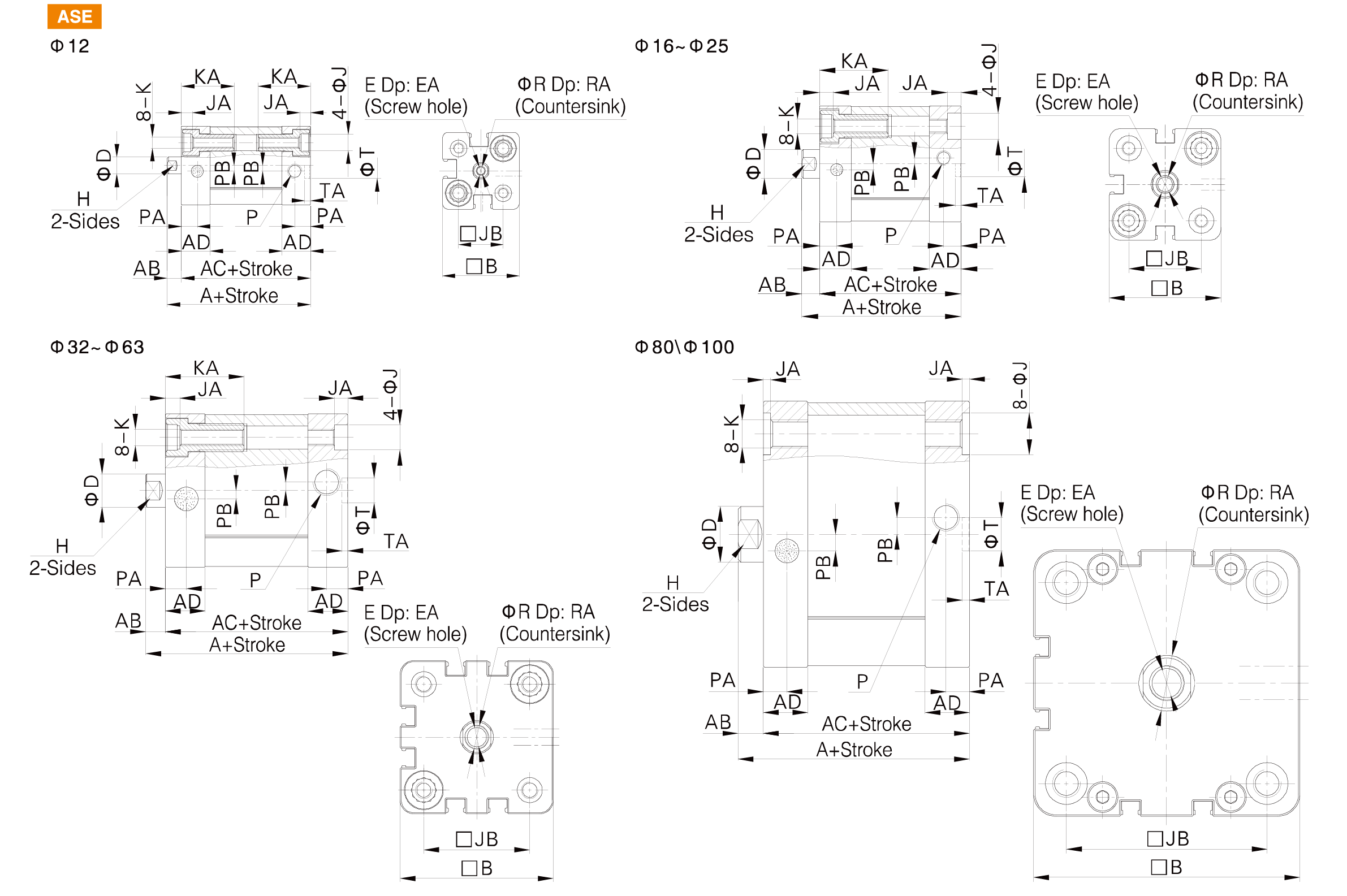 ACE(AND) Series Compact Cylinder ACE(AND) Series Compact Cylinder