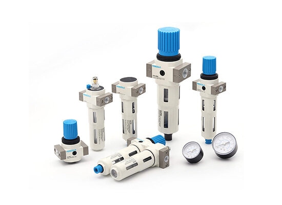 How does an air preparation unit pneumatic filter work?