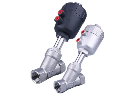 What are pneumatic angle seat valve​s used for​?