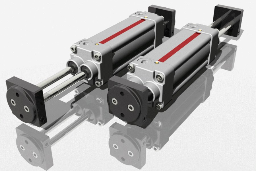 How does a pneumatic air cylinder work?