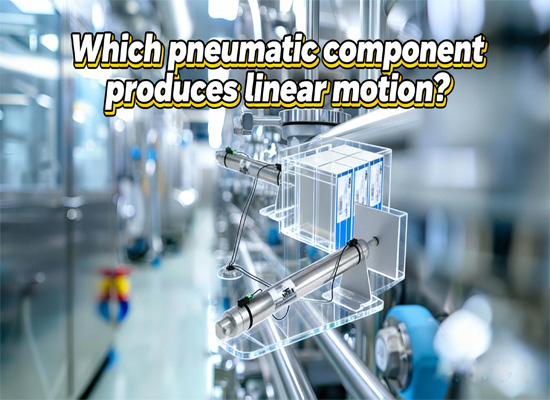 Which pneumatic component produces linear motion?