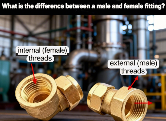 What is the difference between a male and female fitting?