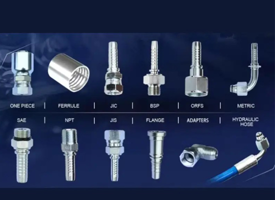 The 6 most common connection methods for hydraulic fittings