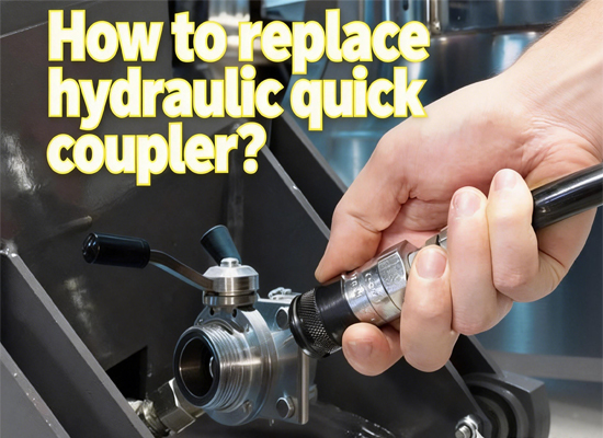 How to replace hydraulic quick coupler?