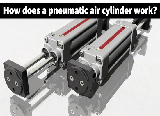 How does a pneumatic air cylinder work?