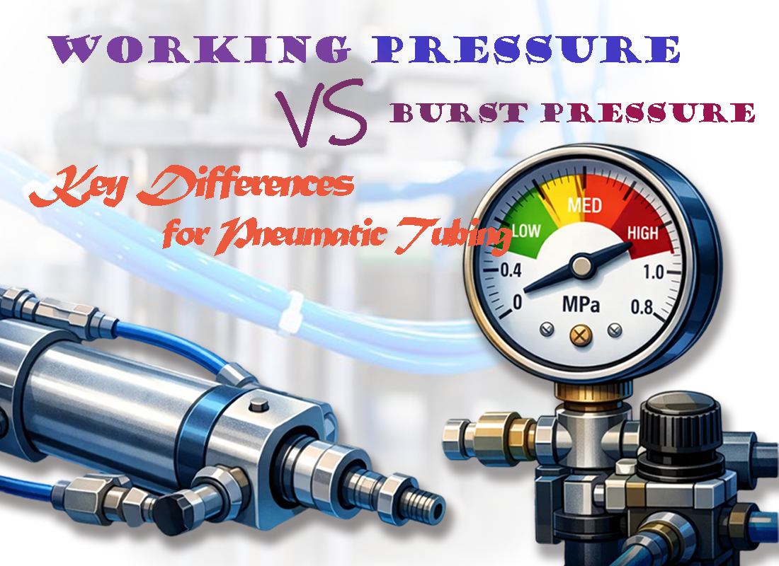 Air Hose Working Pressure vs Burst Pressure: Key Differences for Pneumatic Tubing