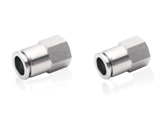 SPCF & SPCF-G Female Straight Stainless Steel Push-in Fittings