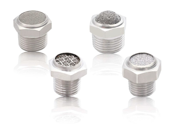 Stainless Steel Pneumatic Mufflers SSV-A, SSV-B, SSV-C & SSV-D Series