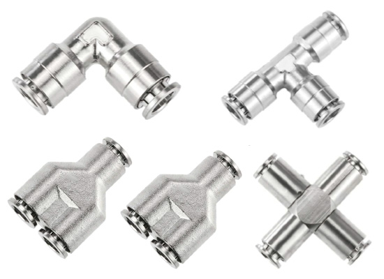 Full Brass Nickel Plated Push-in Fittings – BPV, BPE, BPY, BPW & BPZA Series