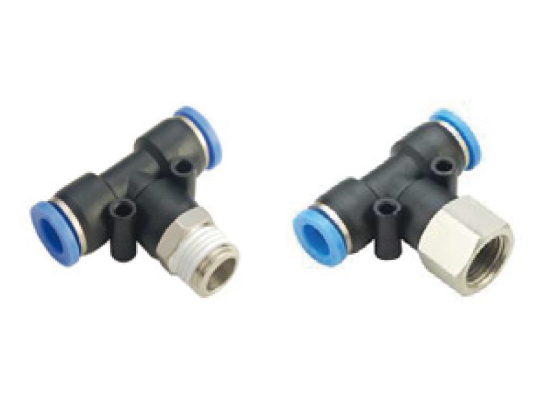PB & PBF Series Pneumatic Push-in Tee Fittings