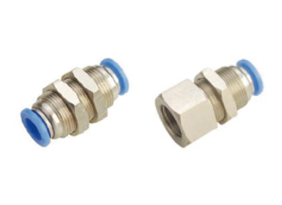 PM & PMF Series Bulkhead Push-in Fittings