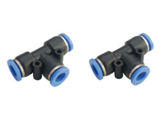 PE & PEG Series Pneumatic Push-in Union Tee Fittings