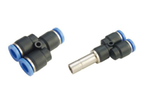 PW & PWJ Series Pneumatic Push-in Y Fittings